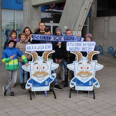 Uczniowie SOSW świętowali urodziny Lecha Poznań