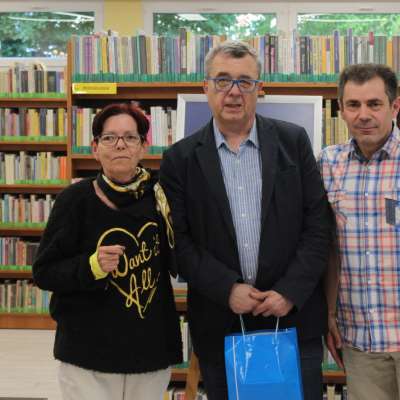 Grzegorz Miecugow odwiedził słubicką bibliotekę