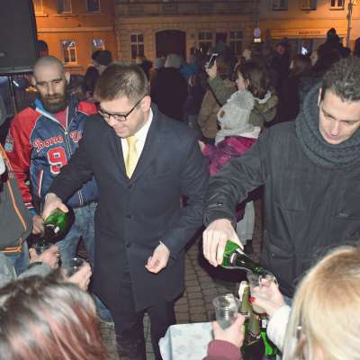Noworoczne spotkanie w rynku
